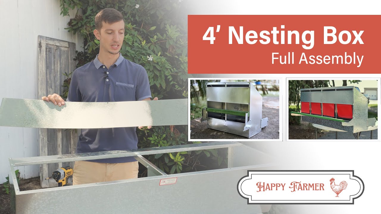 How To Assemble Our Roll-Away Nesting Boxes | Happy Farmer