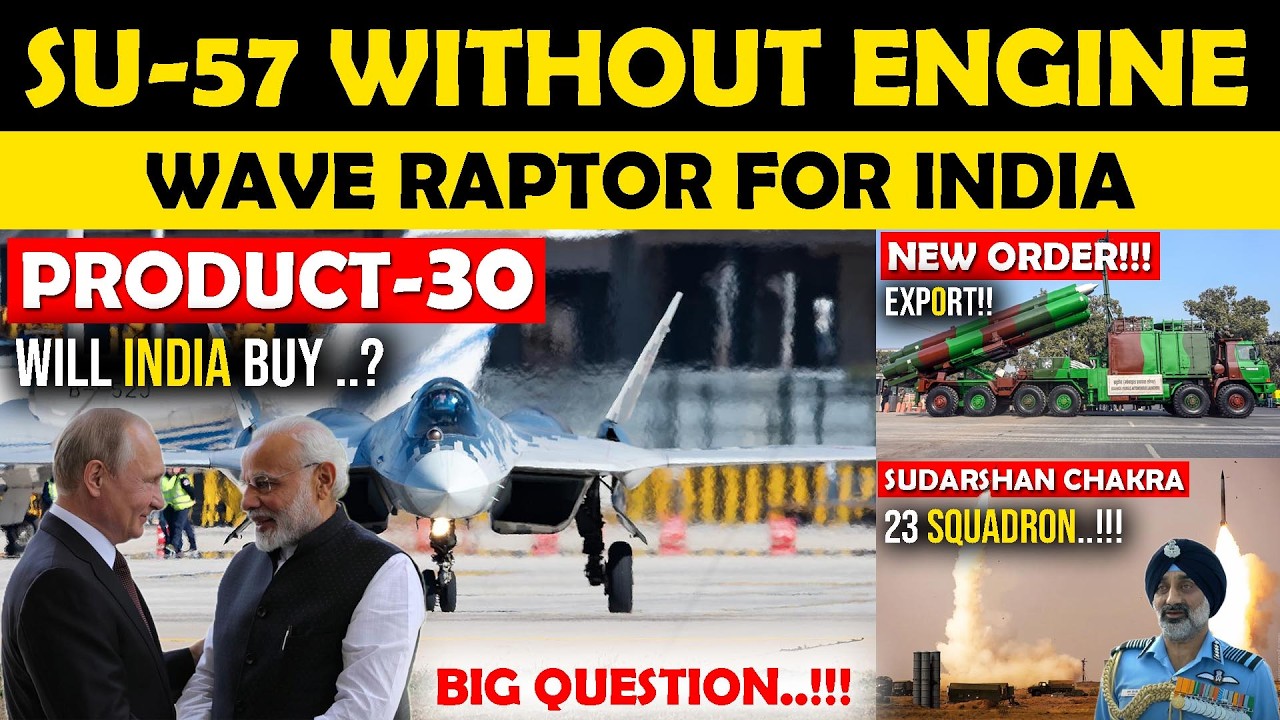 Su-57 Ka Asli Engine FAIL?,Zen Vrishab UGV ,Wave Raptor Naval Drone ,BrahMos Export Confirm!