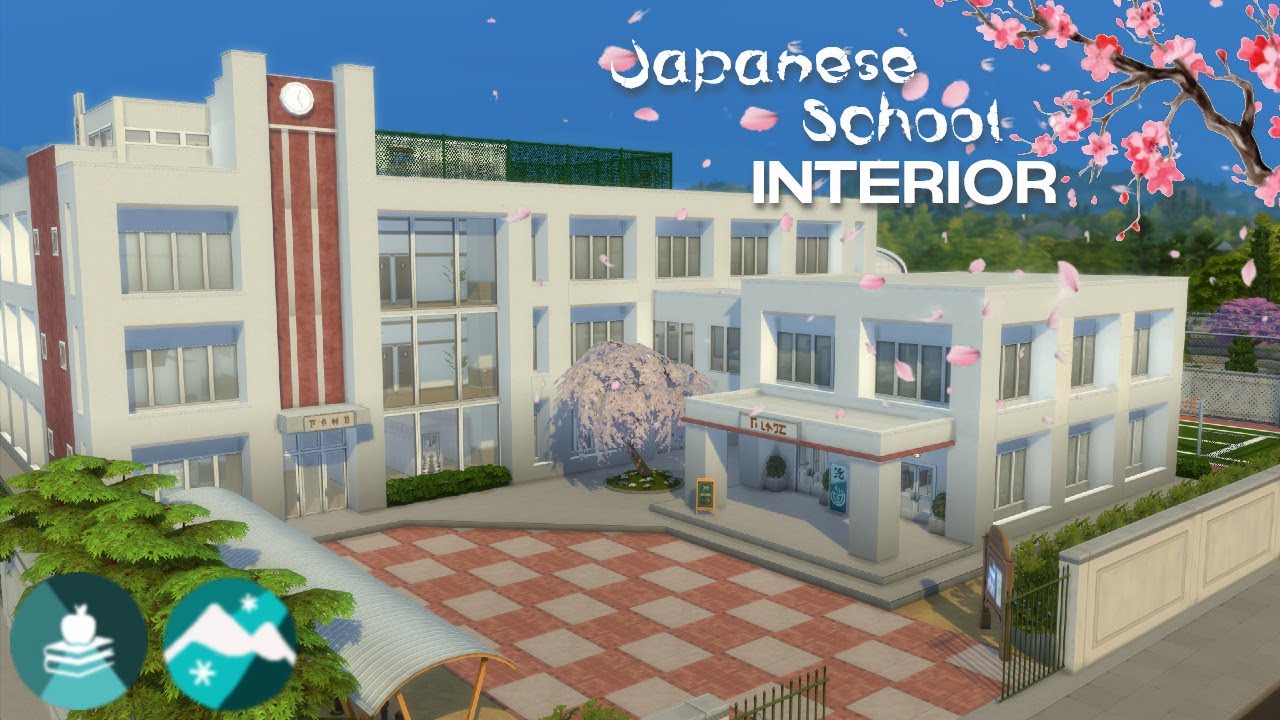 JAPANESE HIGH SCHOOL [High school years - Snowy escape] SIMS 4 SPEED BUILD | Part 2 : INTERIOR