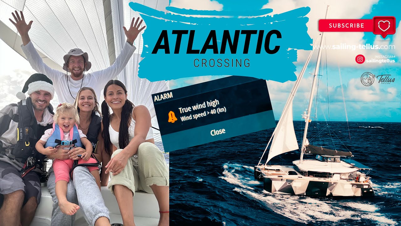 S2:EP5 Crossing the Atlantic ocean by sailing catamaran in family. Bad weather.