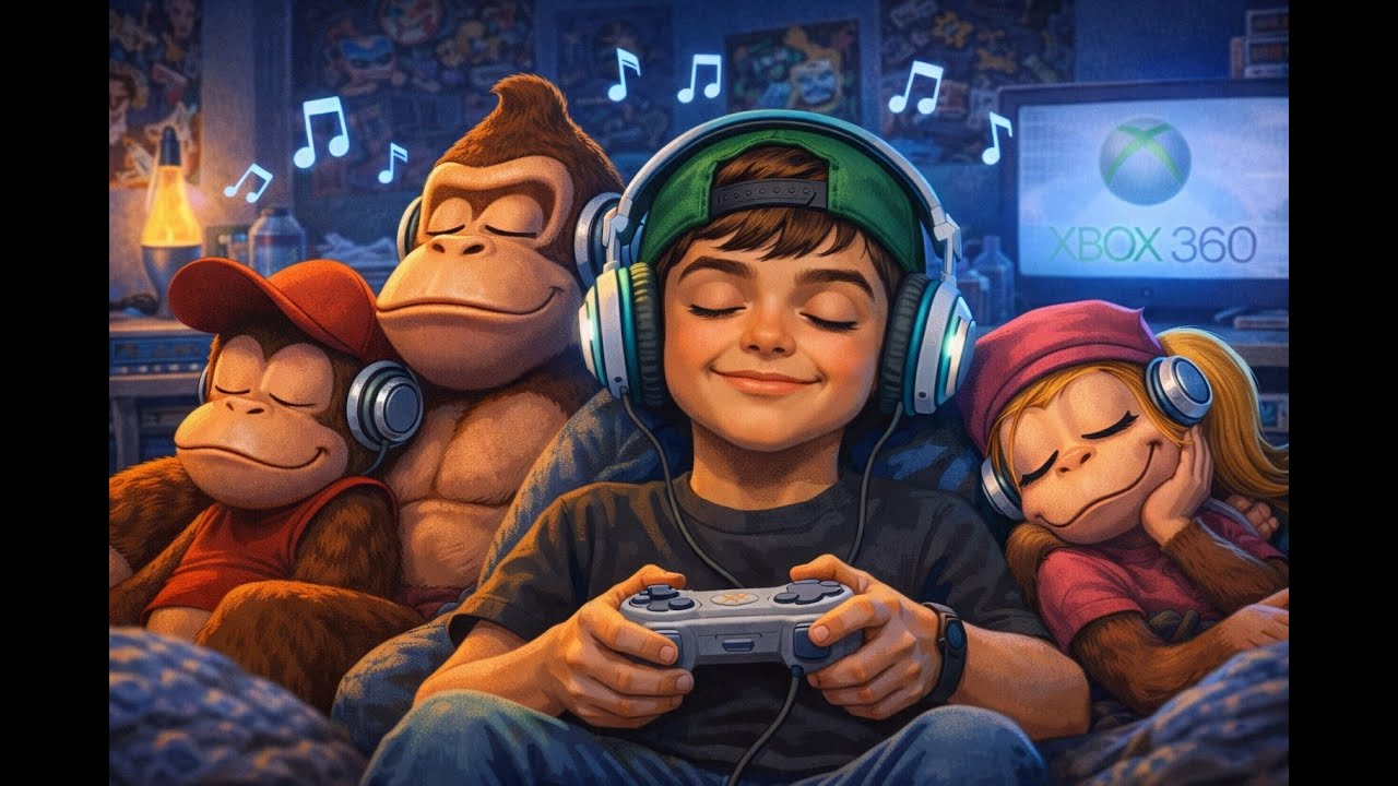 🔴[Live] 7 HORAS DE DONKEY KONG COUNTRY- SOUNDTRACK - RELAXE E DESCANSE!