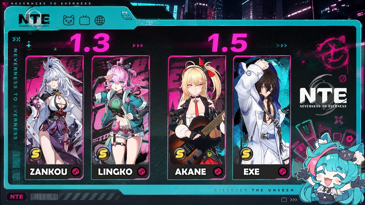 JUST IN! NTE 1.3 - 1.5 BANNER ROADMAP + RERUNS! SAVE YOUR PULLS NOW! - Neverness To Everness