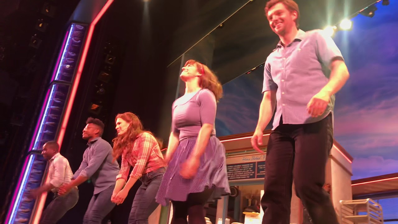 Jeremy Jordan’s last Waitress curtain call