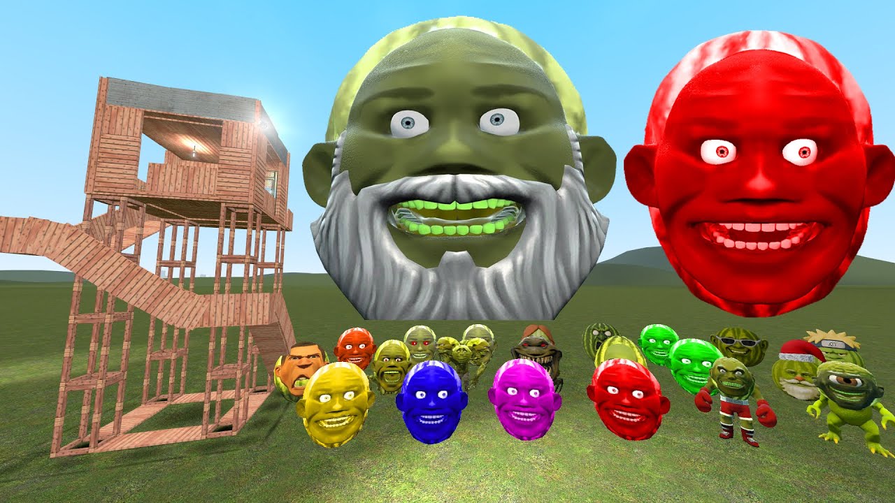 Full Lin Gang Melon and Lin Gang Guli Guli Vs House | Garry's Mod