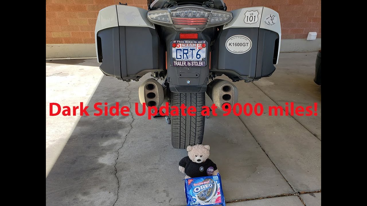 Обновление Dark Side на отметке 9000 миль — Автомобильная шина на мотоцикле? О да...