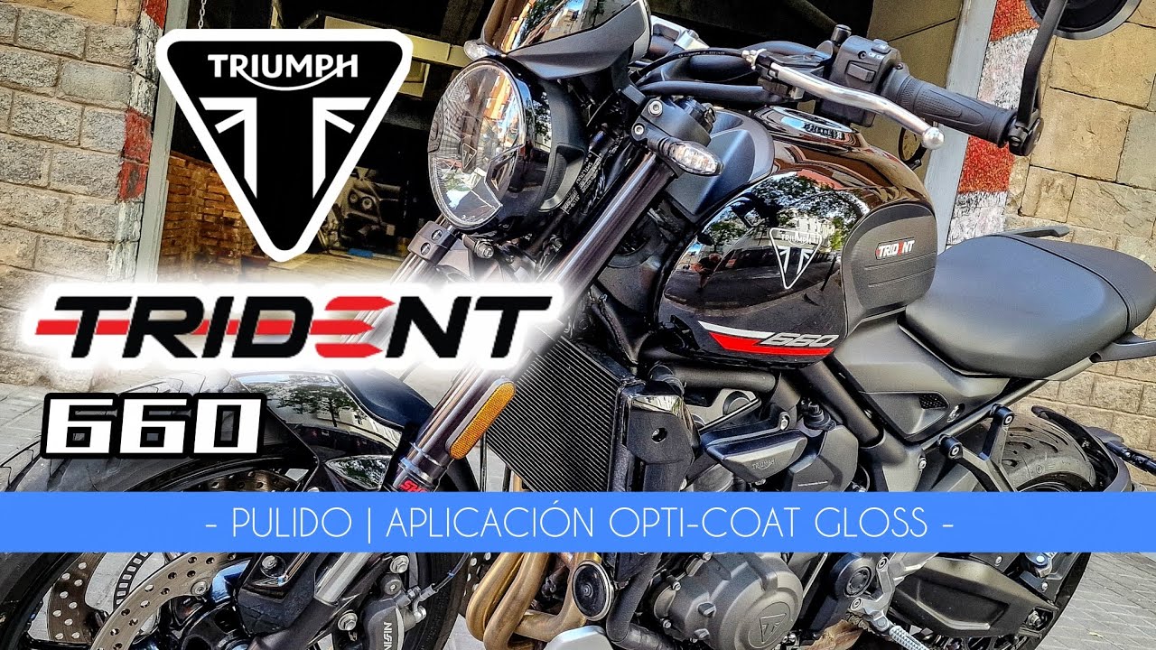 🔹️ Triumph Trident 660 | Opti-Coat GLOSS 🔹️  ▪︎ Pulido | Tratamiento cerámico ▪︎