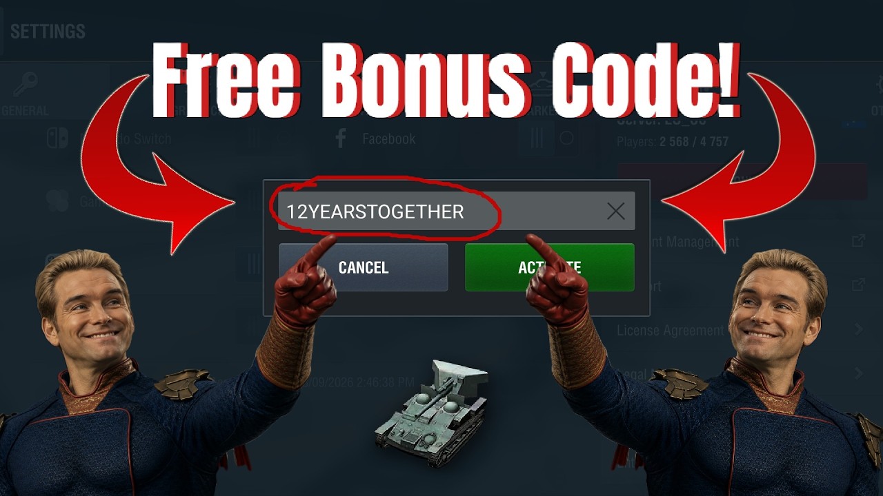 Абсолютно НОВЫЙ БЕСПЛАТНЫЙ бонус-код в WoT Blitz! РАБОТАЕТ на 100%!