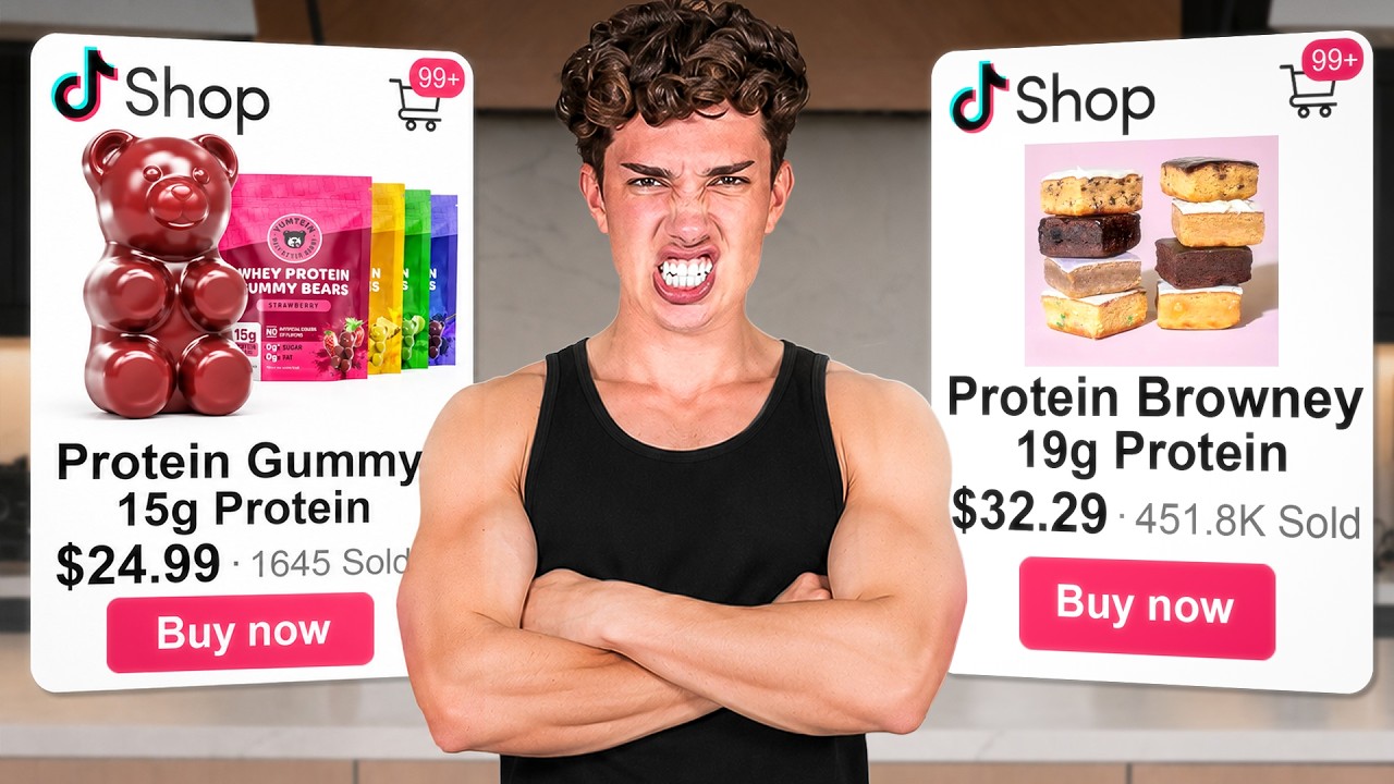 TRYING EVERY PROTEIN SNACK FROM TIKTOK SHOP!