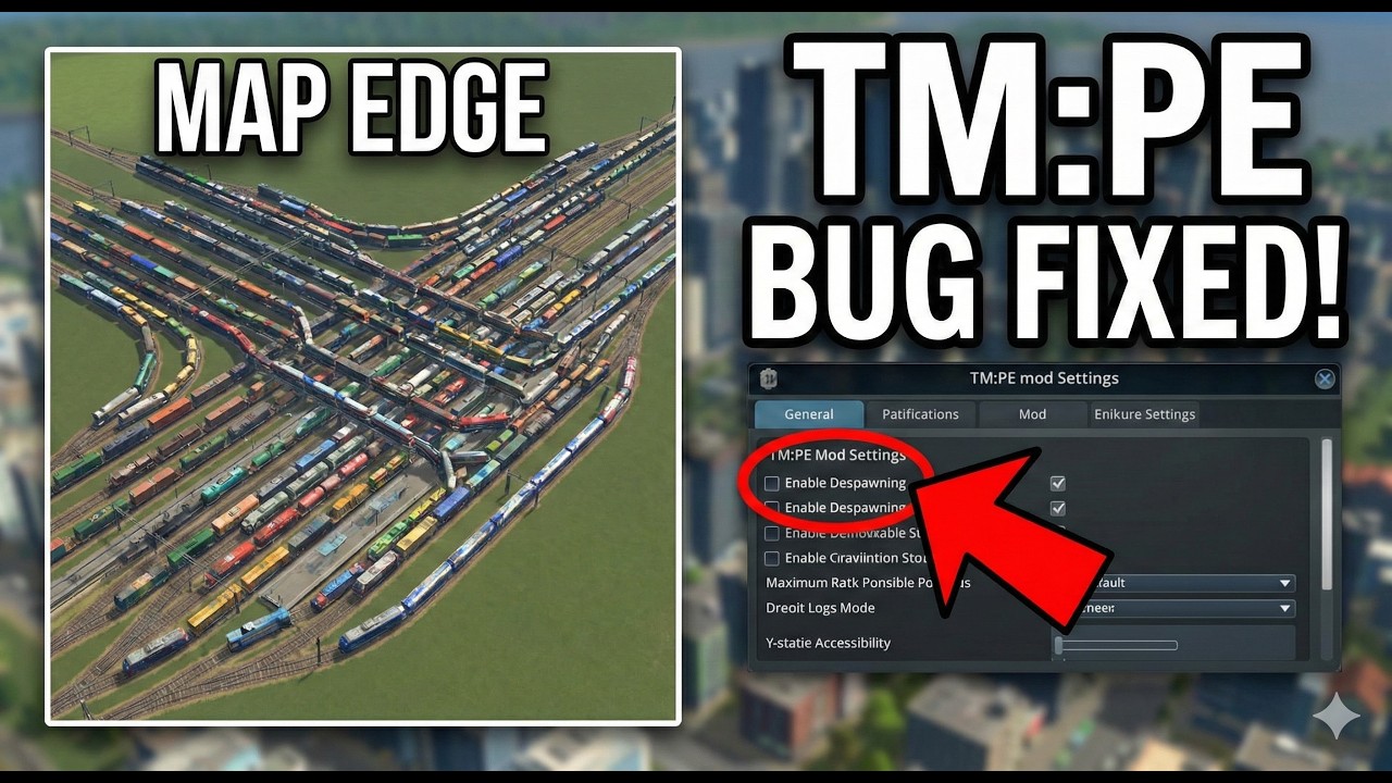 Cities: Skylines - как решить бесконечные пробки из поездов, поезда не исчезают за картой