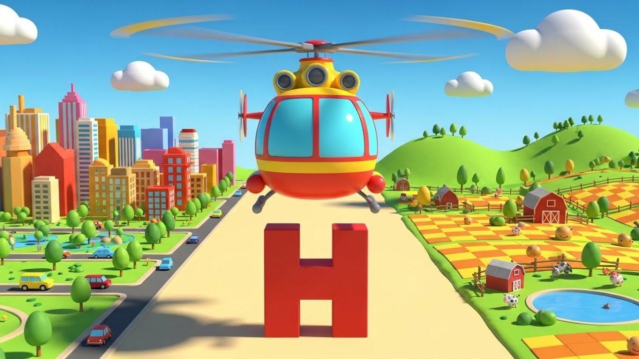 ABC Vehicles Song Fun | kids nursery rhymes | Baby Song, Alphabet & Vehicle Cartoon 🚦🚗🚛