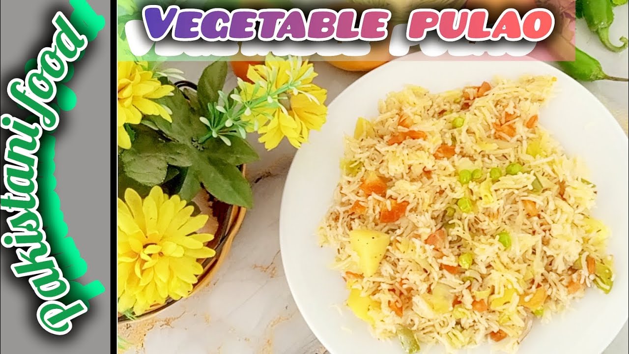 Tasty Vegetable pulao In Desi flavor Recipe by Pakistani food 🥔🫑🥬🥕🍅