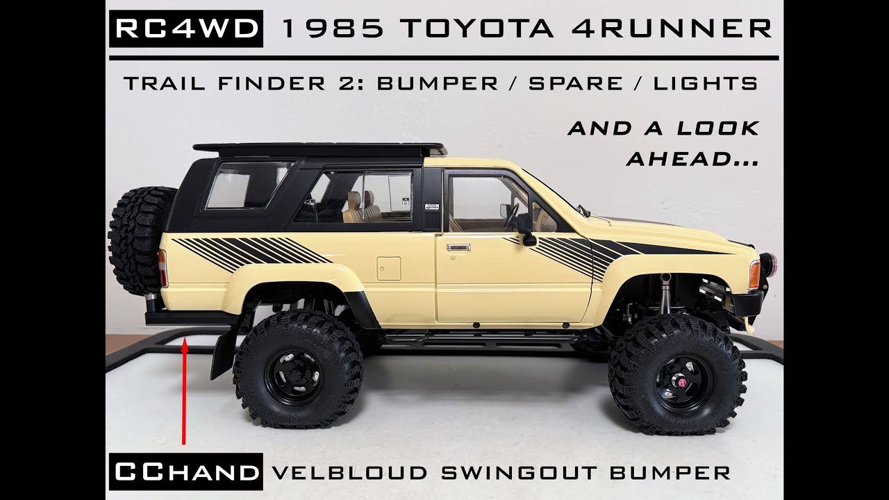 RC4WD 1985 TOYOTA 4RUNNER - TF2 BUILD: CCHAND VELBLOUD REAR SWINGOUT BUMPER, AUXILARY LIGHTING