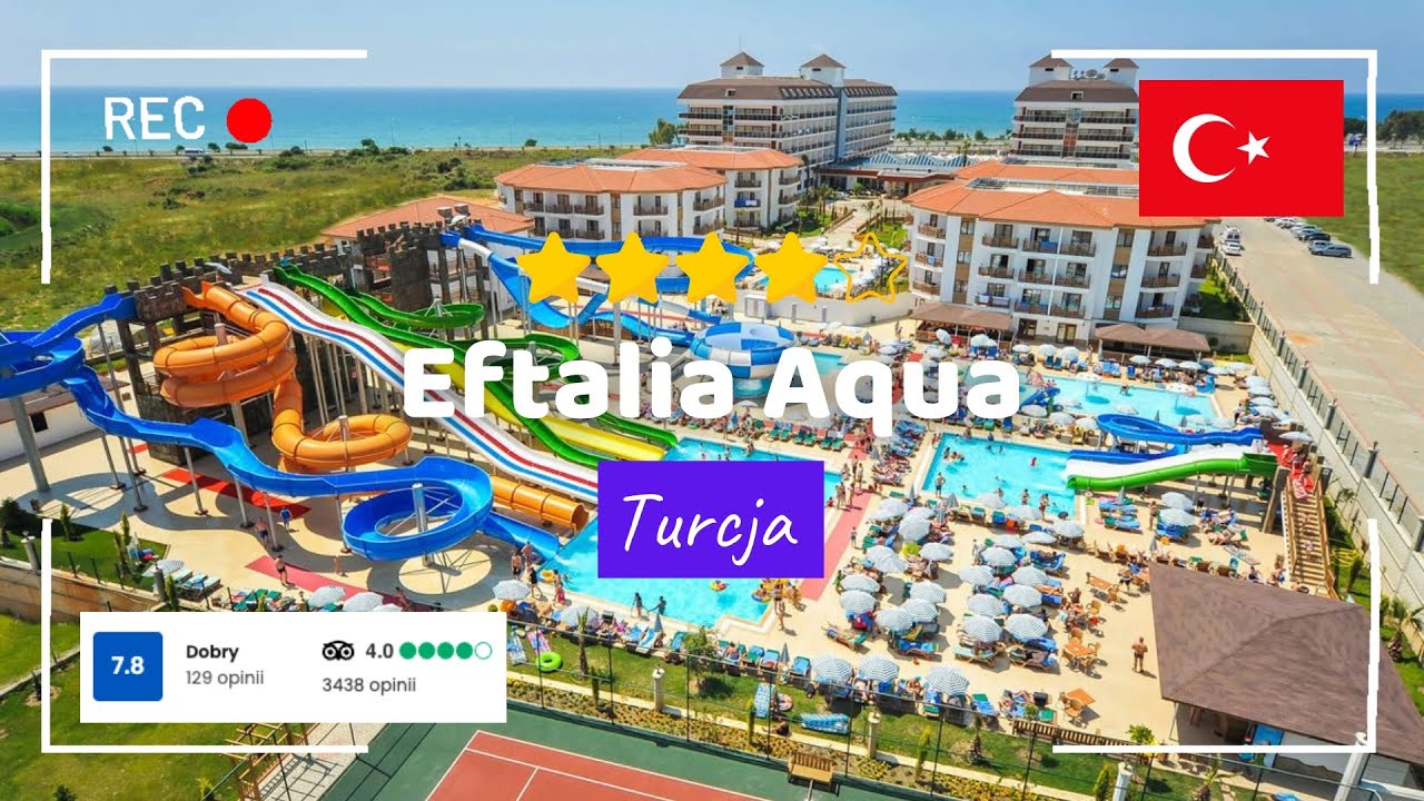🇹🇷 Eftalia Aqua 4* – Hotel z Aquaparkiem i Eftalia Island 🌊🏝️ Riwiera Turecka #turcja #wakacje