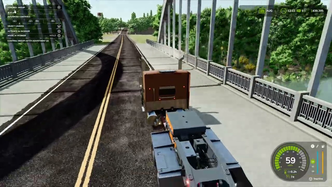 Lizard 379 ( Peterbilt) with a different engine sound in Farming simulator 2025
