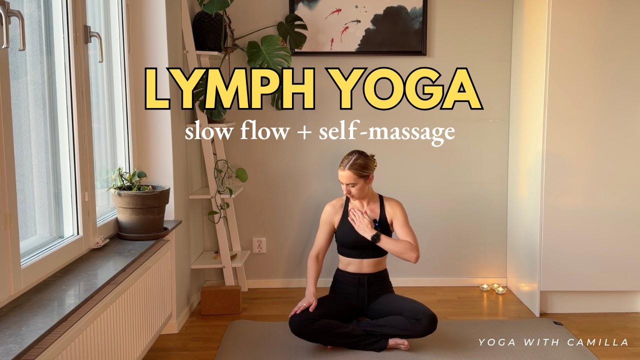 Lymphatic Drainage Yoga | 30 Min Slow Flow + Self-Massage