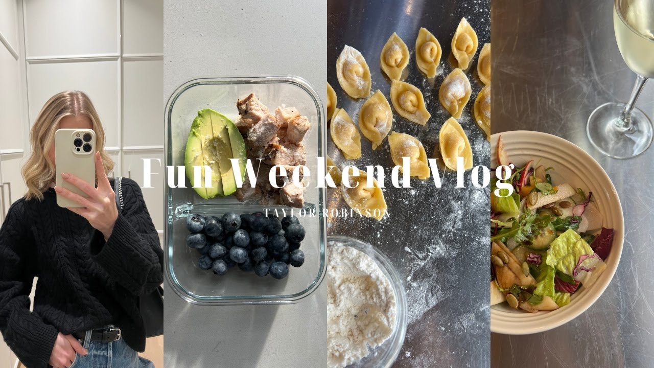 WEEKEND IN MY LIFE: Italian Cooking Class, Gingerbread House Making, Get Ready With Me + Lip Combo