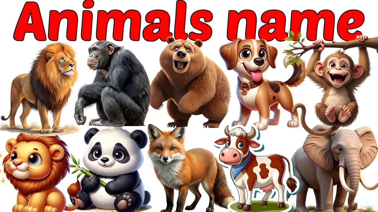 Animals Name 🐯🐕| Animals Name in Bengali to English With Pictures | Animals Name for Kids | Animals