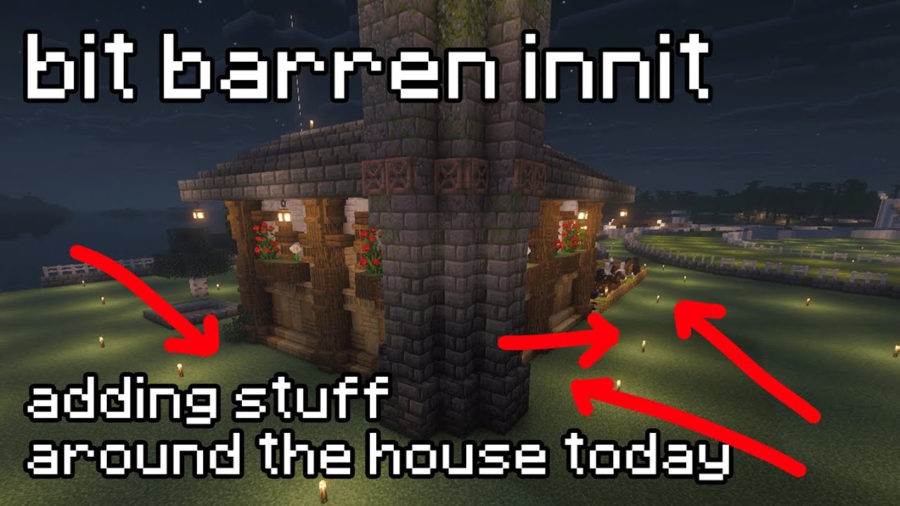 [Minecraft] Few exterior bits and decoration and the house will be done!!!