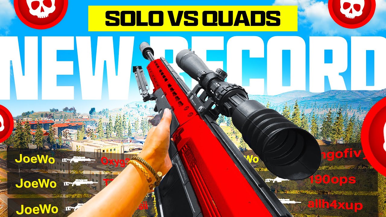 Мой *НОВЫЙ* РЕКОРД в Warzone Solo vs Quads на Верданске