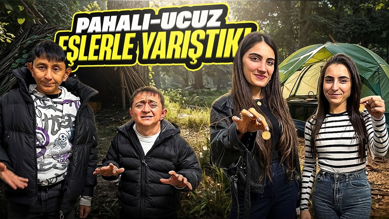 EŞLERİMİZLE YARIŞTIK | ORMANDA PAHALI VS UCUZ
