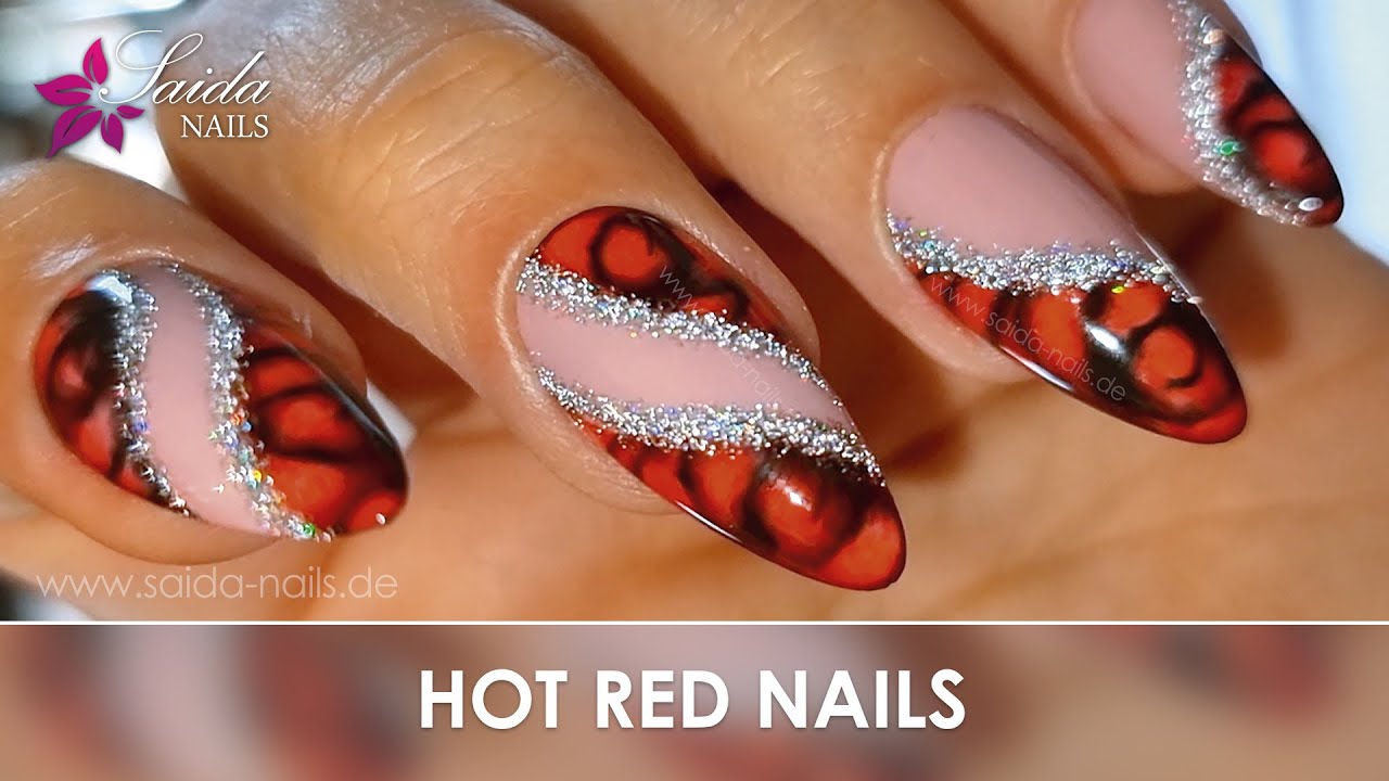 HOT RED NAILS INSPO - X-Mas NAILS - Step by Step - EASY BUILD UP