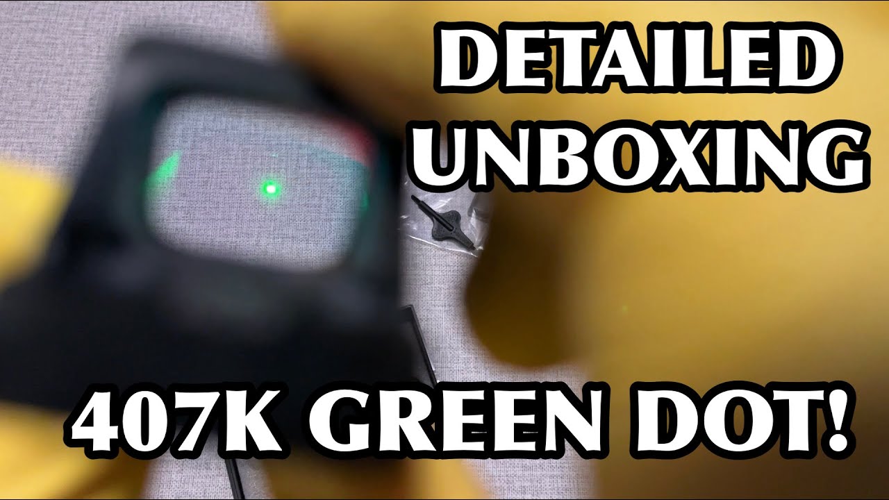 HOLOSUN HE407K-GR X2 UNBOXING - POV - 407K GREEN DOT
