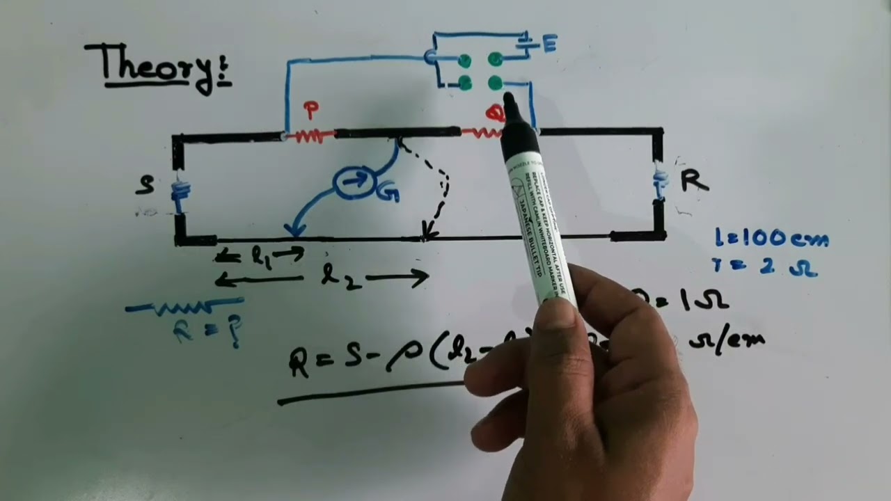 Determination of unknown low resistance using Carey Foster's method  in bengali