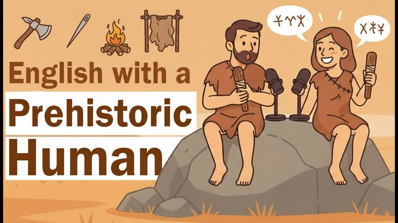 Daily English Lessons Through Fun Conversations | Life in the Stone Age !🍗🔥