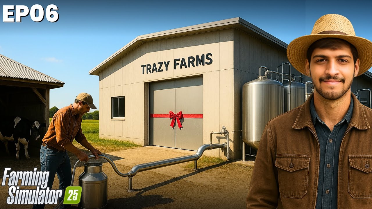 I BOUGHT 250000$ MILK CENTER | 0 TO 100 MILLION | EP06 | FARMING SIMULATOR 25 @TrazyL01