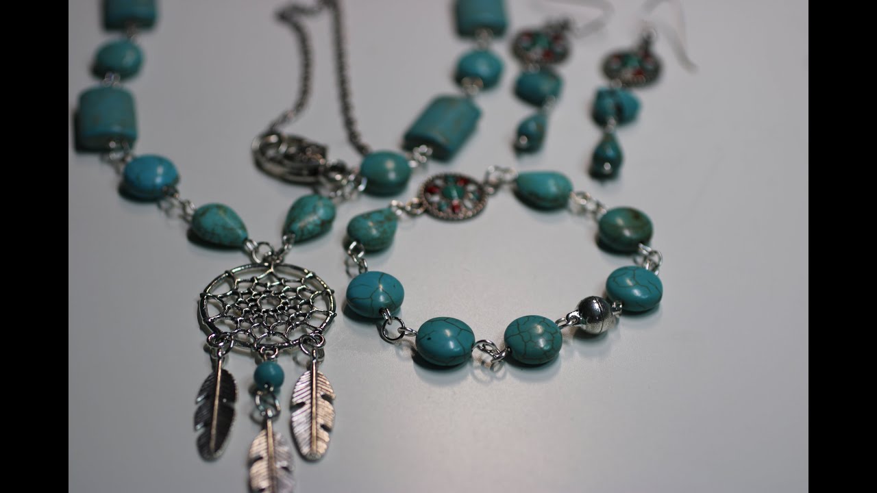 Turquoise & Silver Necklace, Bracelet & Earrings and NEW CHANNEL NAME ANNOUNCEMENT