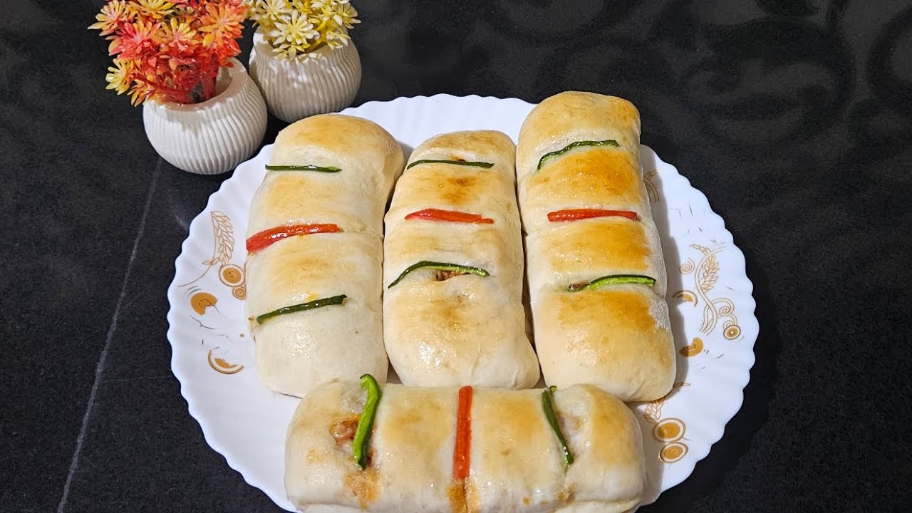 Easy Baked pizza Bread Recipe | Soft & Cheesy pizza Bread at Home | Ramadan / Iftar Special