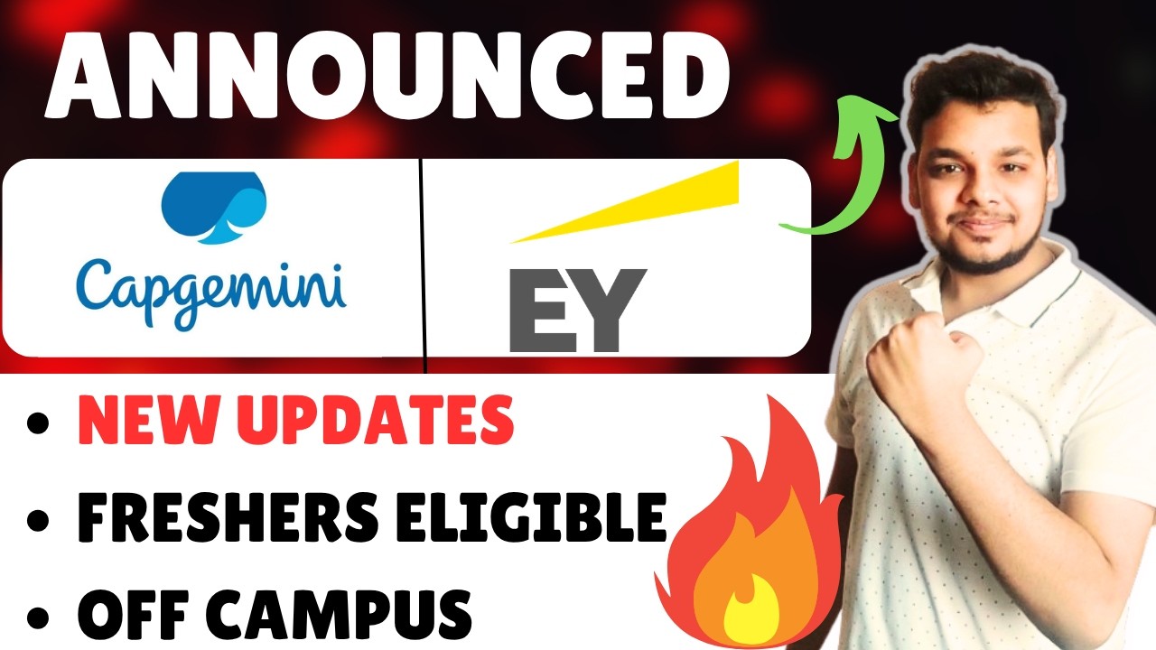 Capgemini Buildathon 2027 , 2026 | Tennr , EY Off Campus Job Drives | Fresher Drives