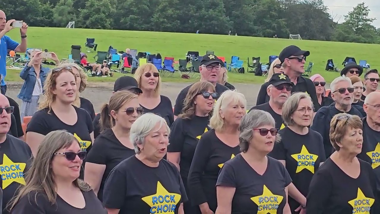 BEST OF MY LOVE and SHALLOW Rock Choir BIG MND BBQ at Macclesfield RFC  22nd June 2024