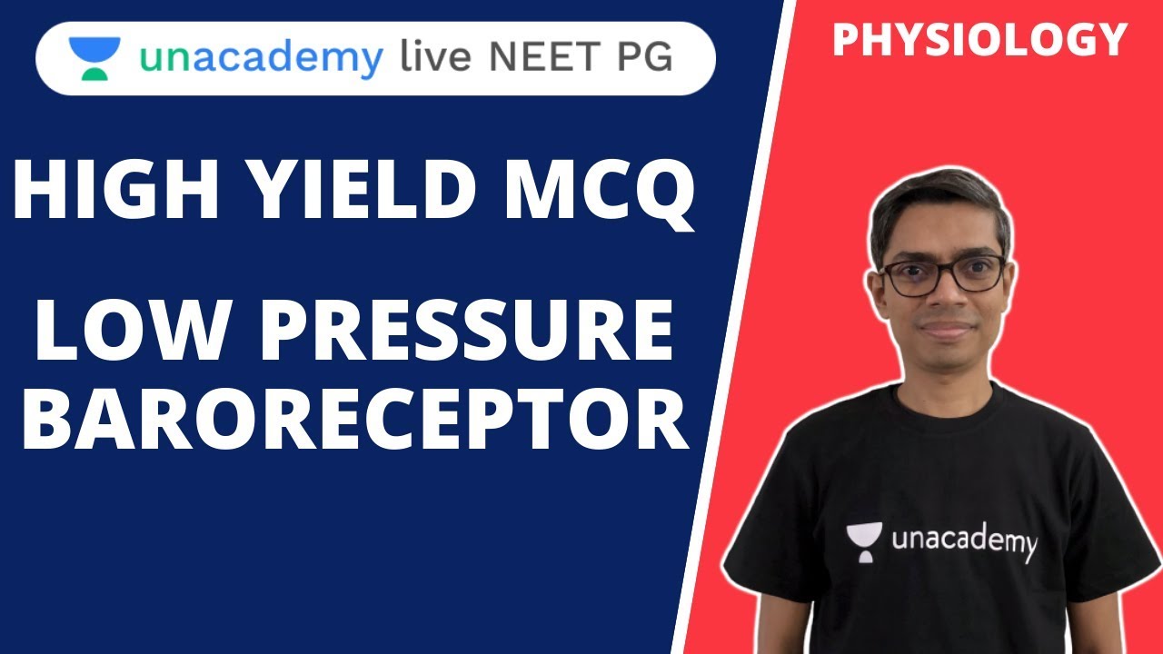 High Yield MCQ on Low Pressure Baroreceptor | Physiology | Dr. Soumen Manna