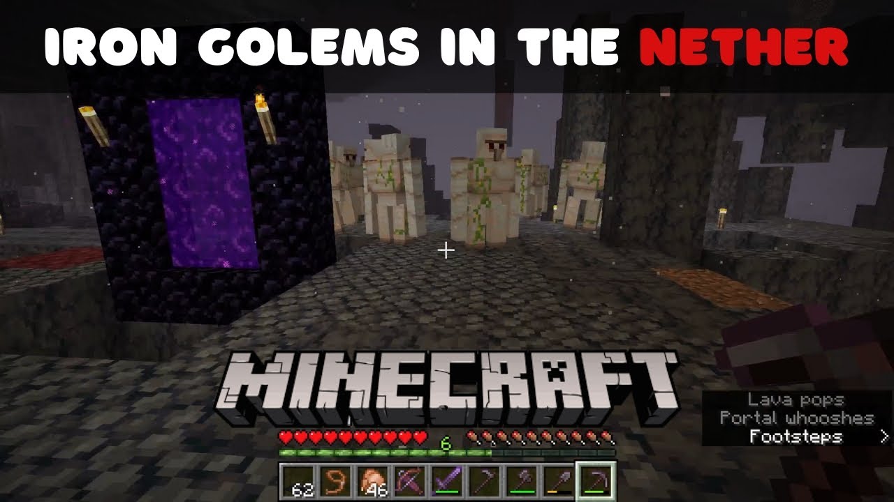 ⚡ Iron Golems in the Nether!? | Minecraft Iron Farm Glitch #howto