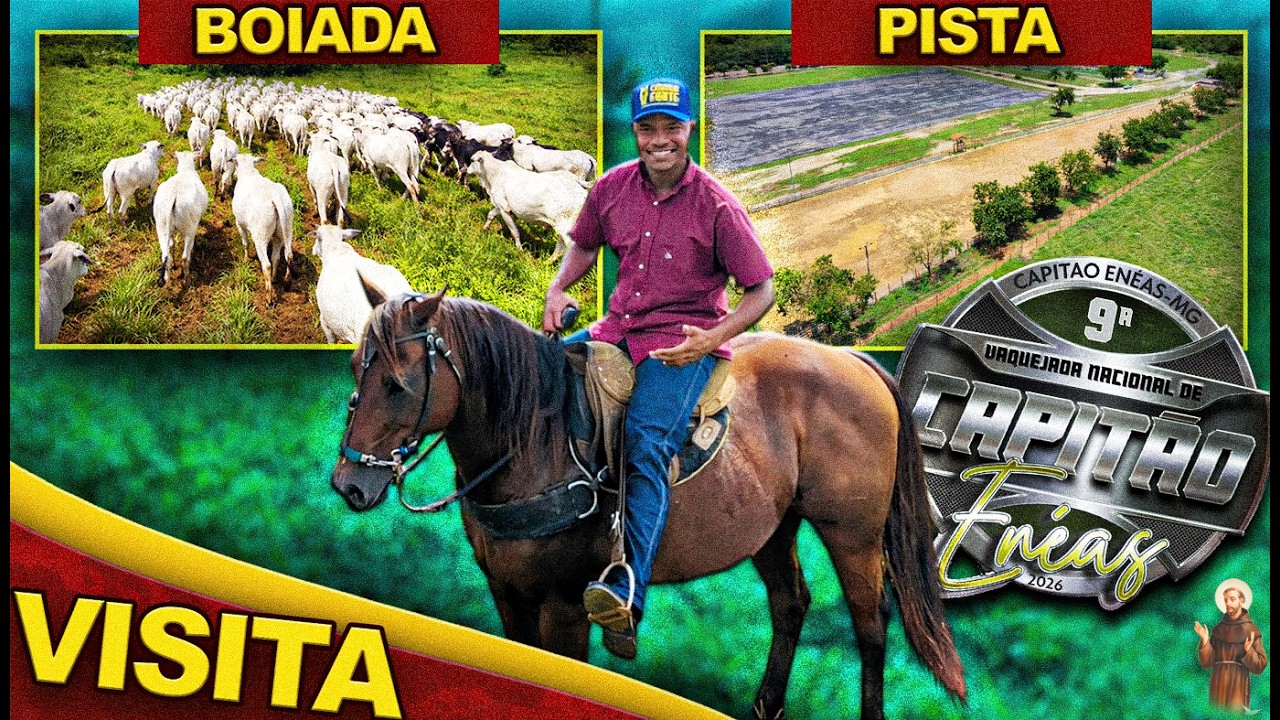 🔥 VOU CORRER NA VAQUEJADA DE CAPITÃO ENÉIAS! Olha Essa Boiada!