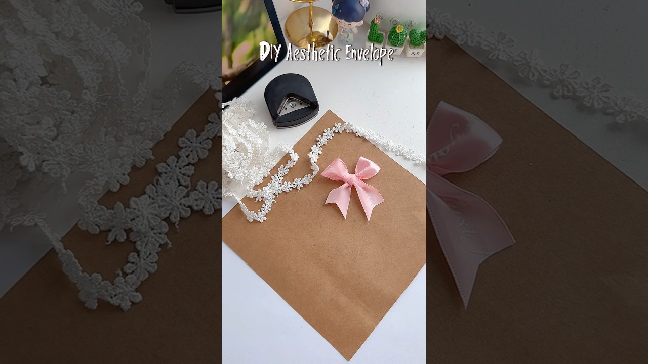 DIY Aesthetic Envelope 💌✨#shorts #art #diy #muktaartandcraft #youtubeshorts_sad