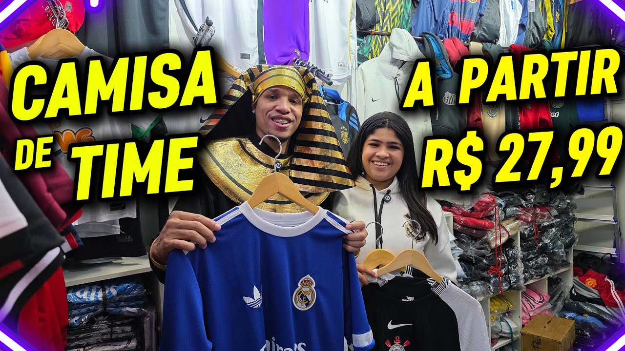 Eu Encontrei a Opção MAIS BARATA para Comprar Camisa de Time no Brás