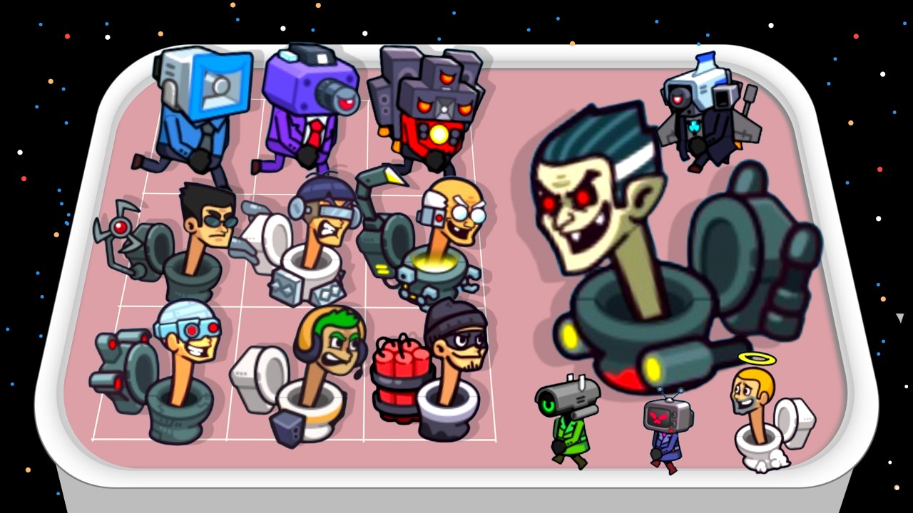 ATTACK ON MERGE MONSTER - Speakerman Army Vs Toilet Monster Army Gameplay, Merge Battle
