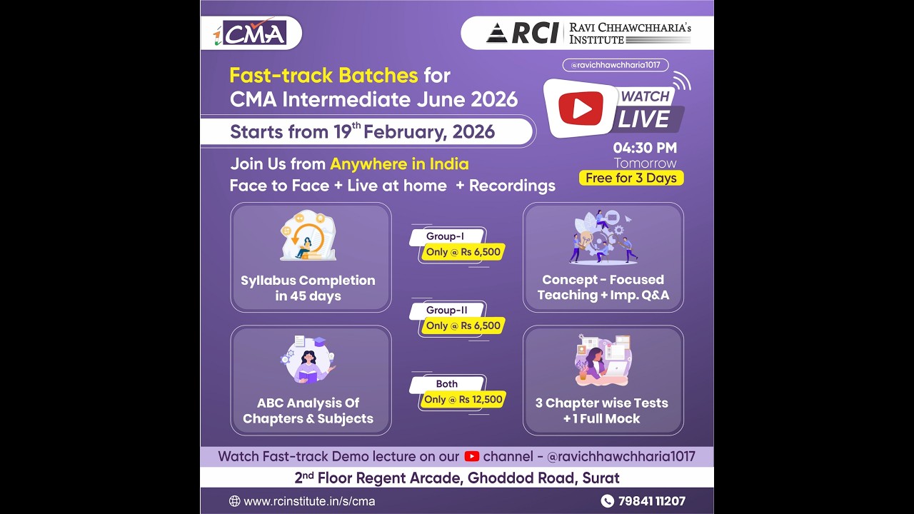 CMA Intermediate Fast-track June 2026 Group 1 (Day 2) Session 1 Business Law: Prospectus