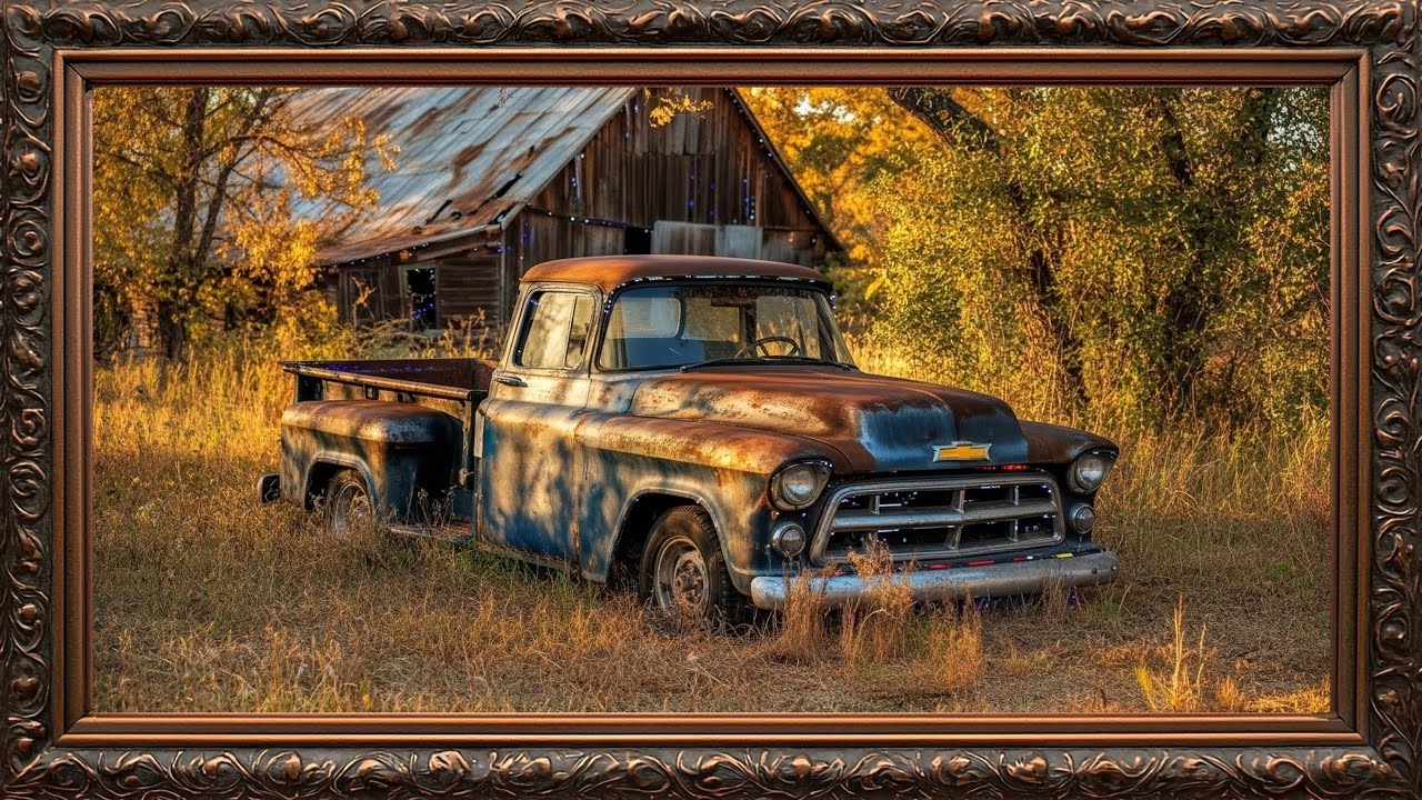 Vintage Classic Car Wall Art for TV | Elegant Retro D&eacute;cor for Homes & Caf&eacute;s