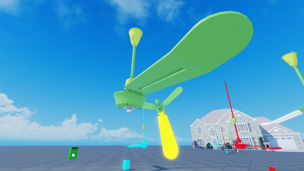 Wobbly Ceiling Fan One Propeller at Suburban House | Roblox
