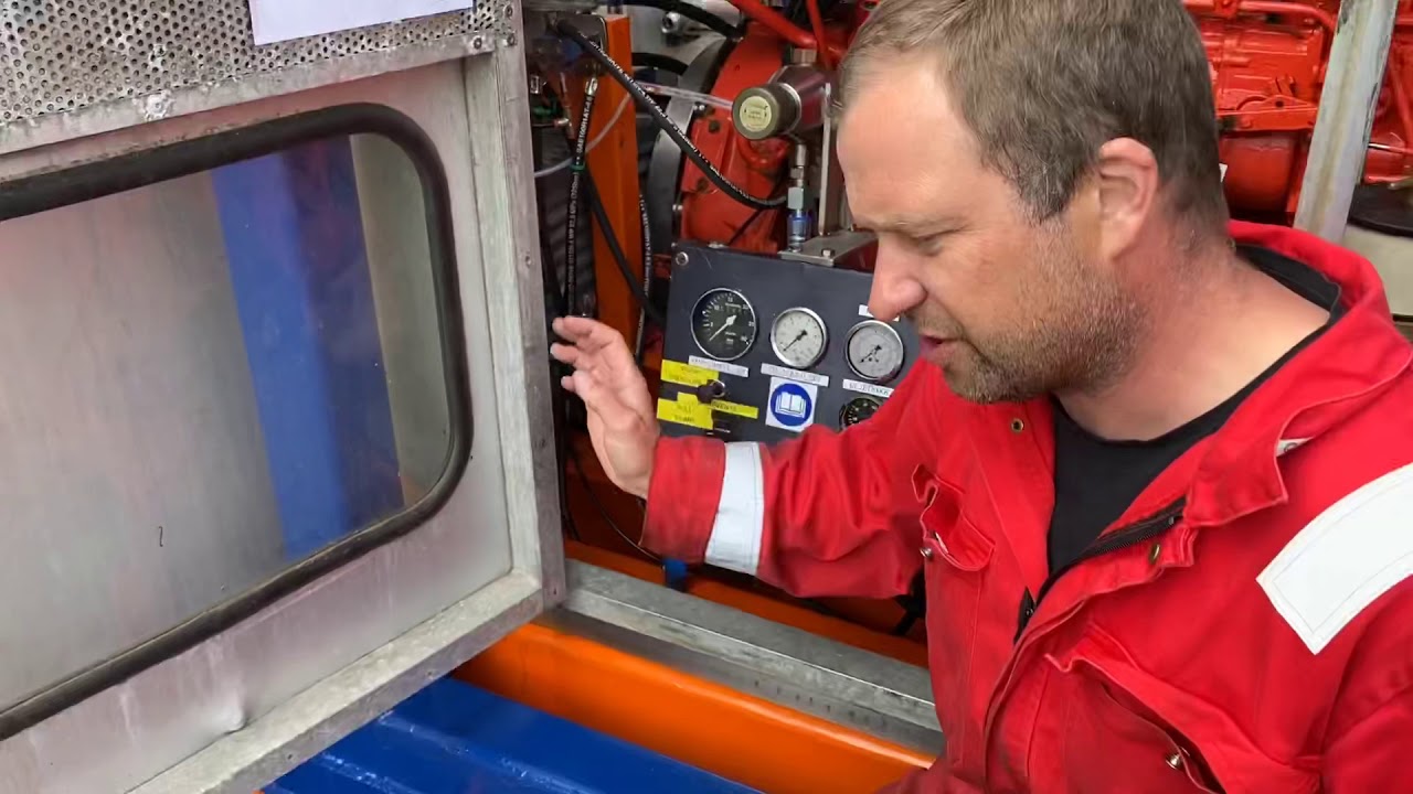 UHP pump for cleaning and cutting operations offshore set up for 1400 Bar 105 liters
