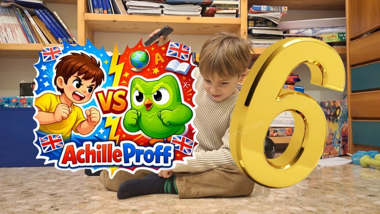 Achille vs Duolingo #6 🤒🦉 | oggi ho mal di pancia… ma Duolingo NON mi sconfiggerà!