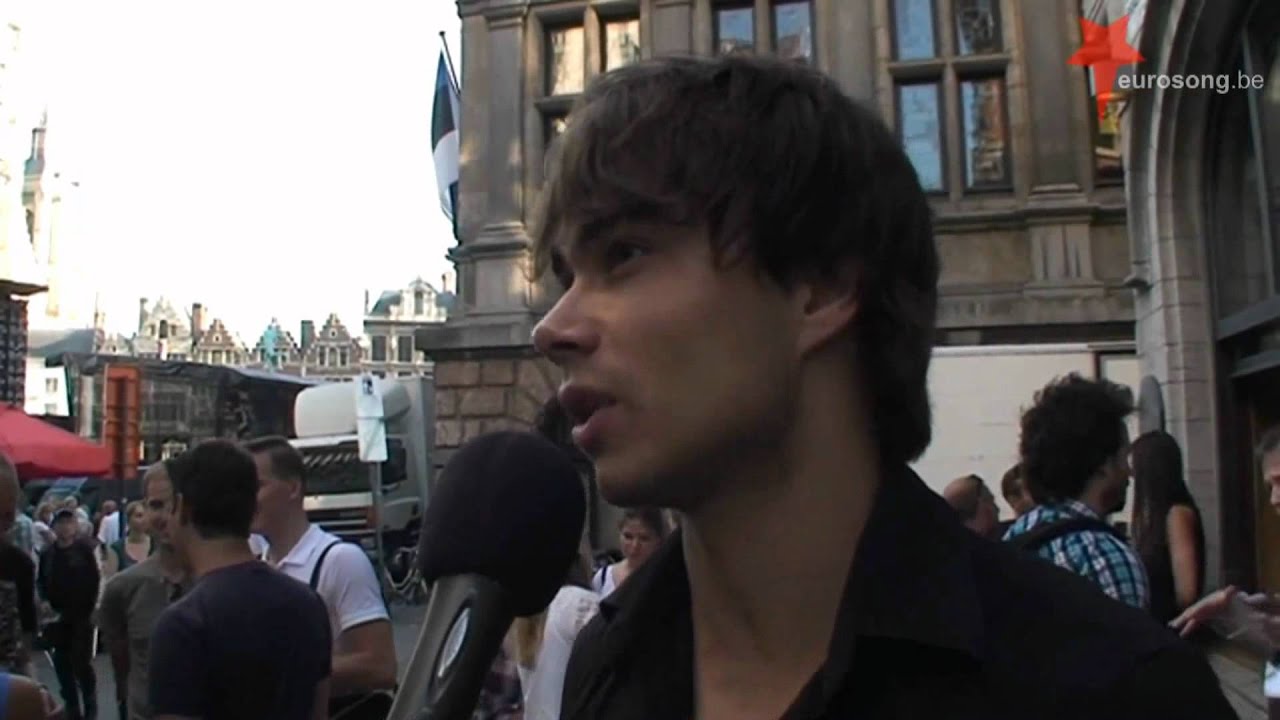 Alexander Rybak - Interview in Antwerp, Belgium 13.08.2012.