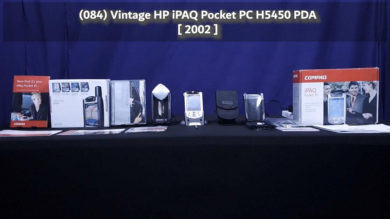 (084) Vintage HP iPAQ Pocket PC H5450 PDA [ 2002 ]