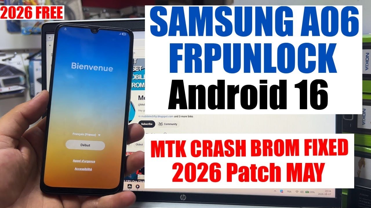Samsung A06 FRP Bypass 2026 Android 16 | remove google account a06 | Samsung A06 FRP unlock 2026