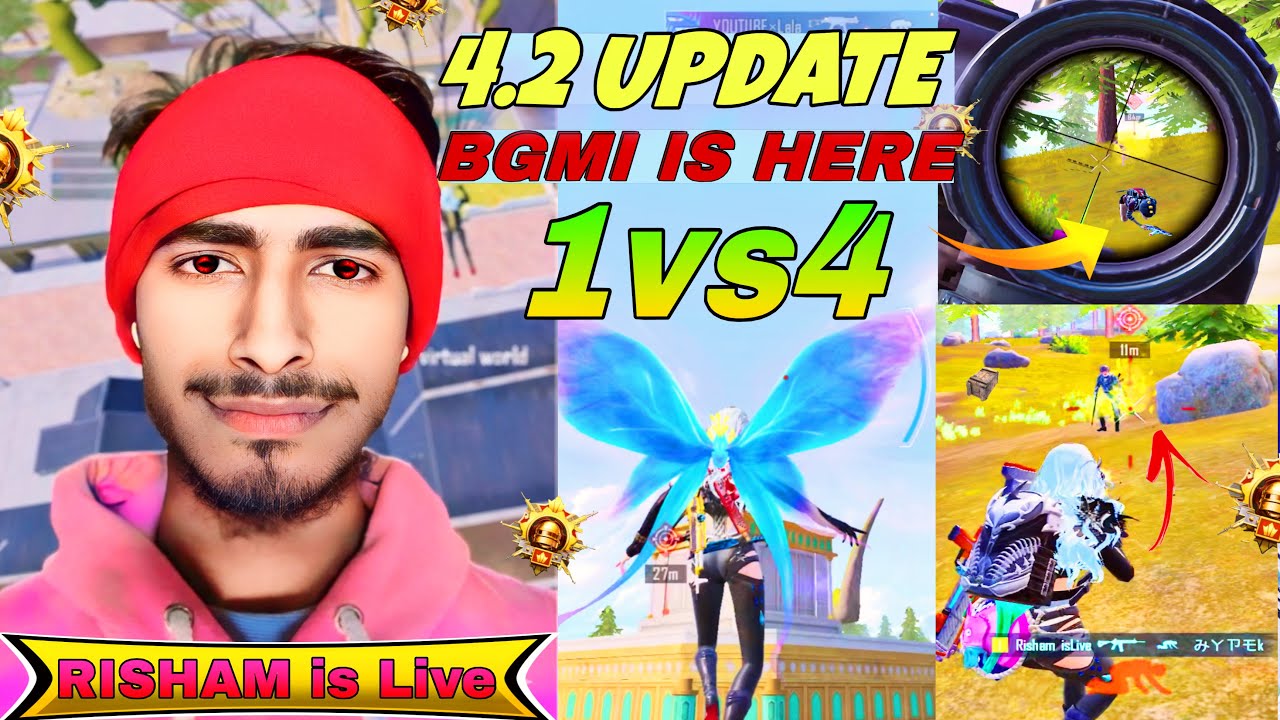 BGMI LIVE 😱 Gameplay 🎮 1v4 Rush 🔥 Koi Mar Ke Dikhao! #bgmi  #bgmi4_2update  shorts #pubg #bgmilive