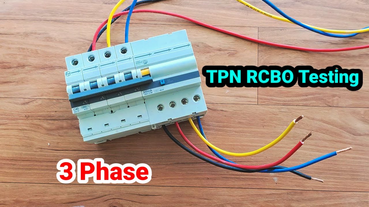 TPN RCBO Testing ।। 3 Phase RCBO testing ।। Three Phase RCBO check