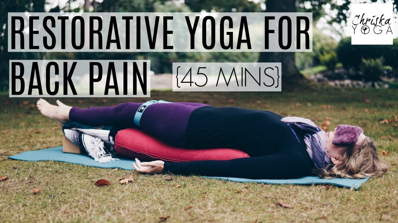 Restorative Yoga for Back Pain | Restorative Yoga with bolster | Special Guest Dr. Melissa West